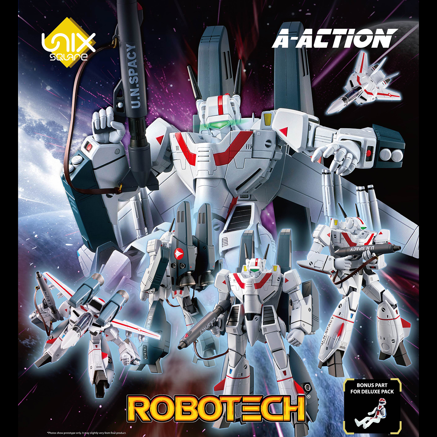 [A-Action] Veritech VF-1J Action Figure Deluxe pack